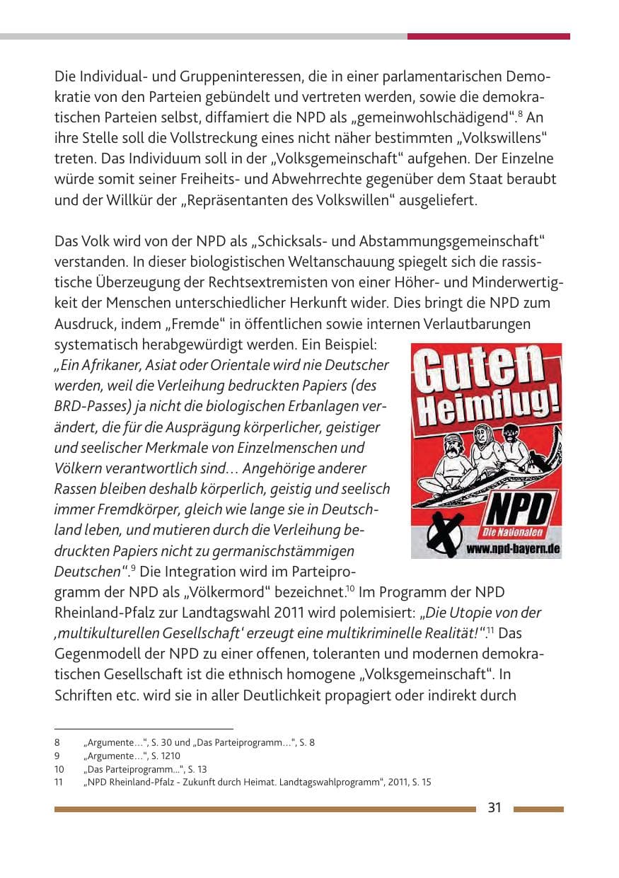 Seite 33 des Verfassungsschutzbericht 2010 Rheinland-Pfalz