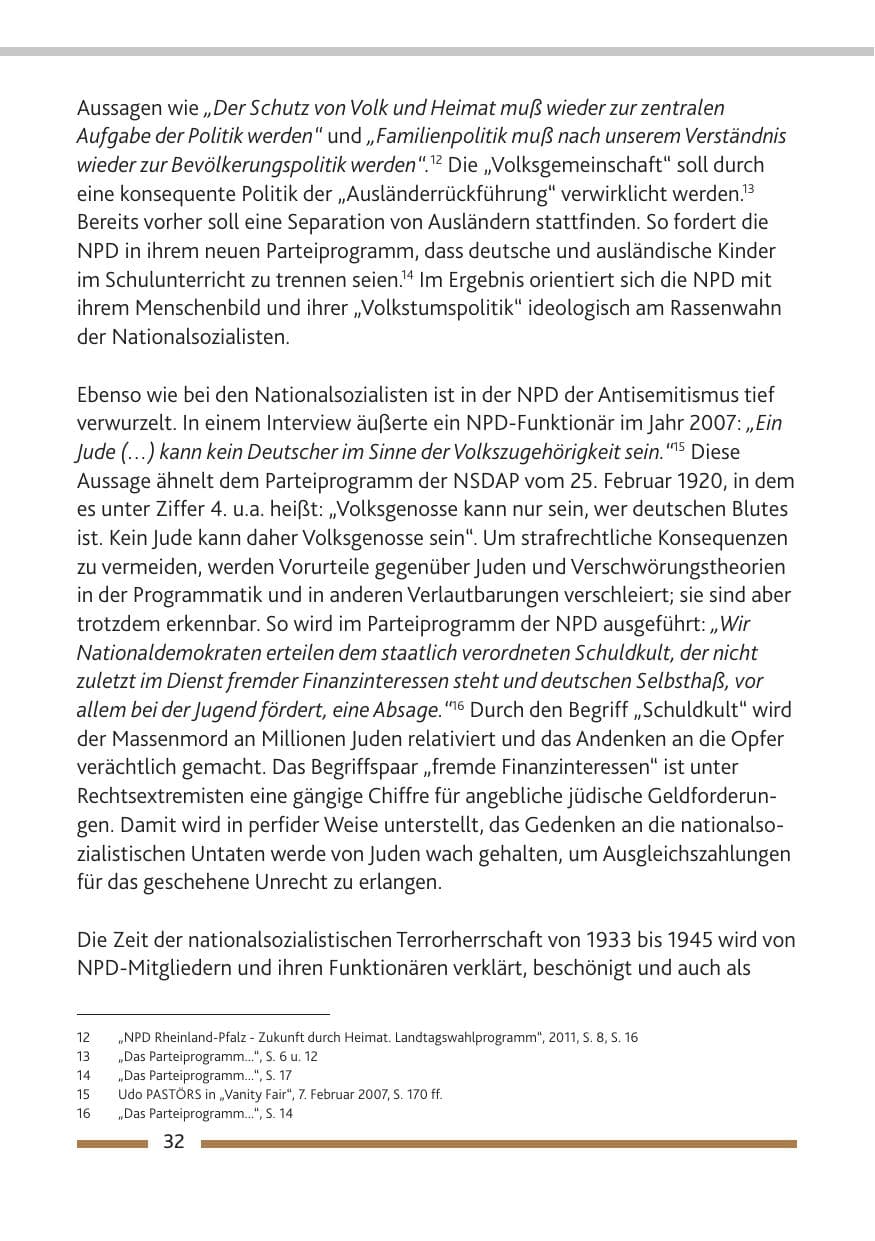 Seite 34 des Verfassungsschutzbericht 2010 Rheinland-Pfalz
