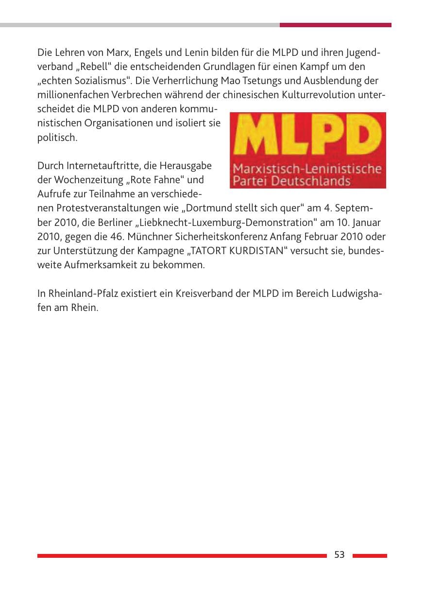 Seite 55 des Verfassungsschutzbericht 2010 Rheinland-Pfalz