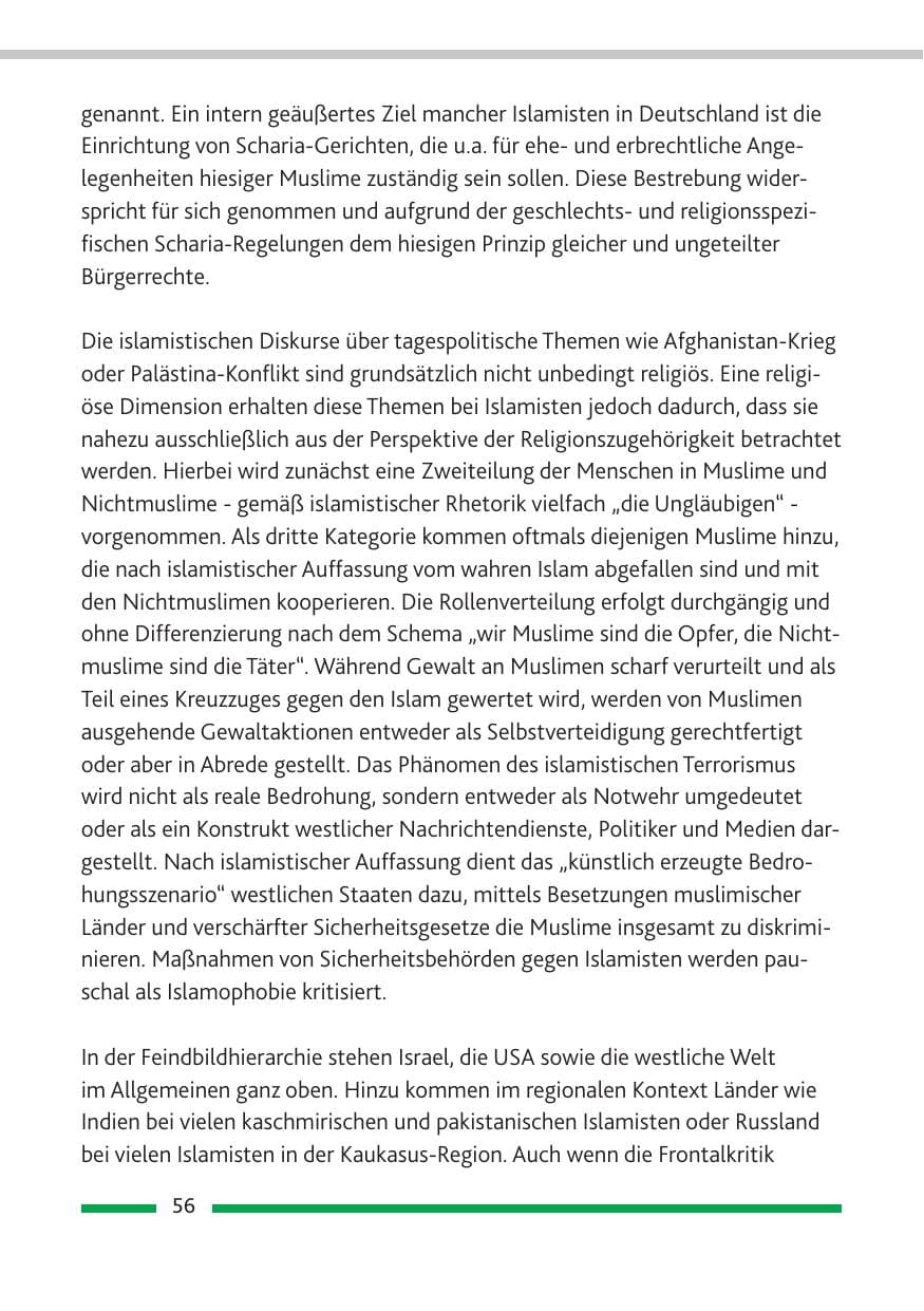 Seite 58 des Verfassungsschutzbericht 2010 Rheinland-Pfalz