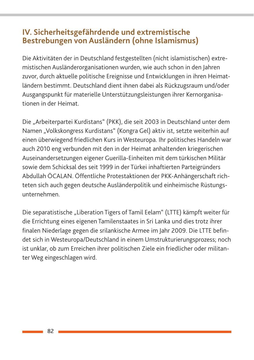 Seite 84 des Verfassungsschutzbericht 2010 Rheinland-Pfalz