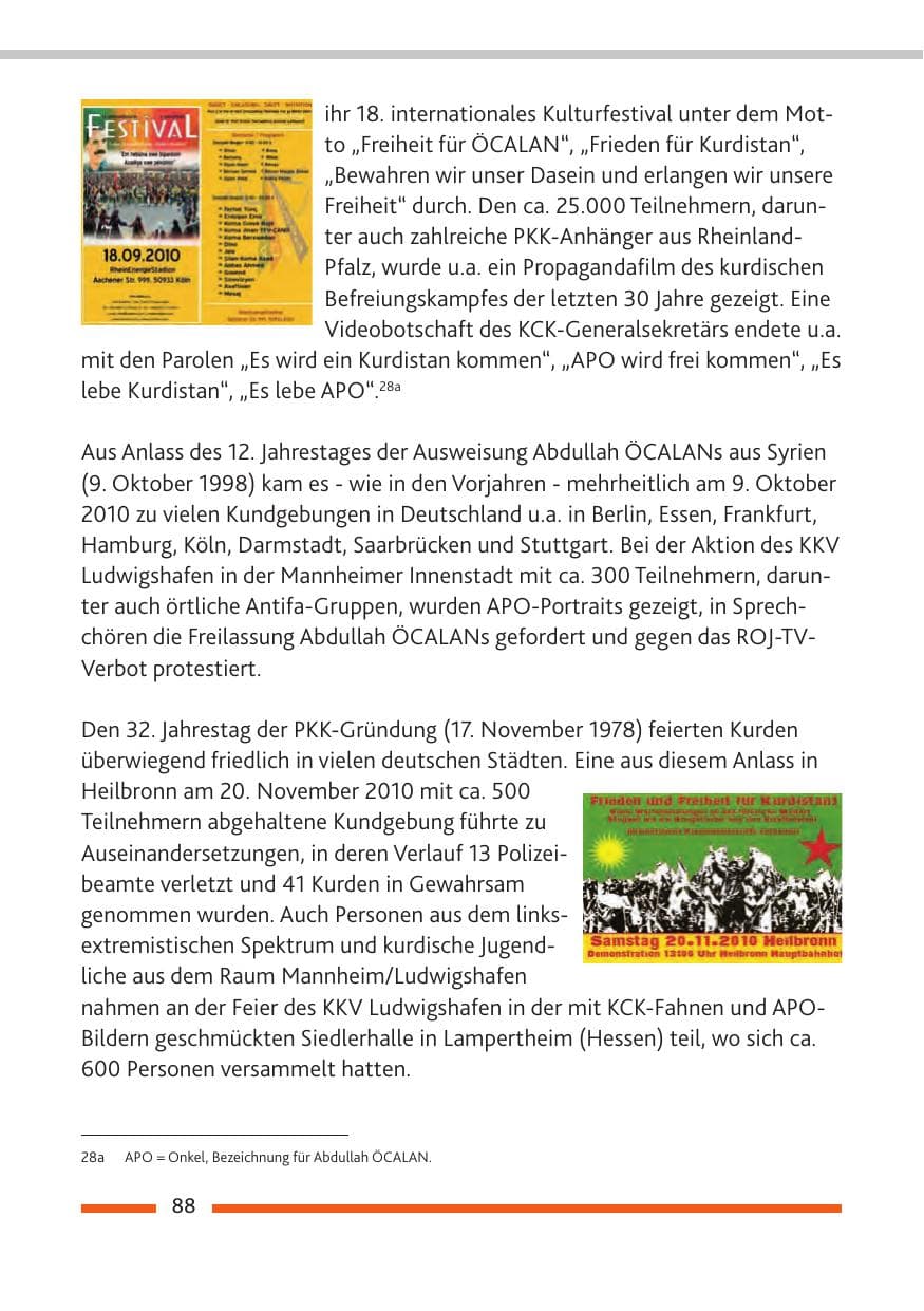 Seite 90 des Verfassungsschutzbericht 2010 Rheinland-Pfalz