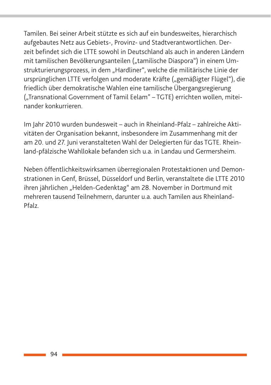 Seite 96 des Verfassungsschutzbericht 2010 Rheinland-Pfalz