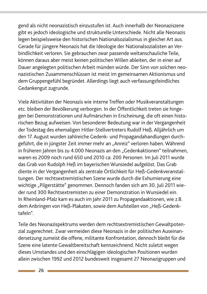 Seite 28 des Verfassungsschutzbericht 2011 Rheinland-Pfalz