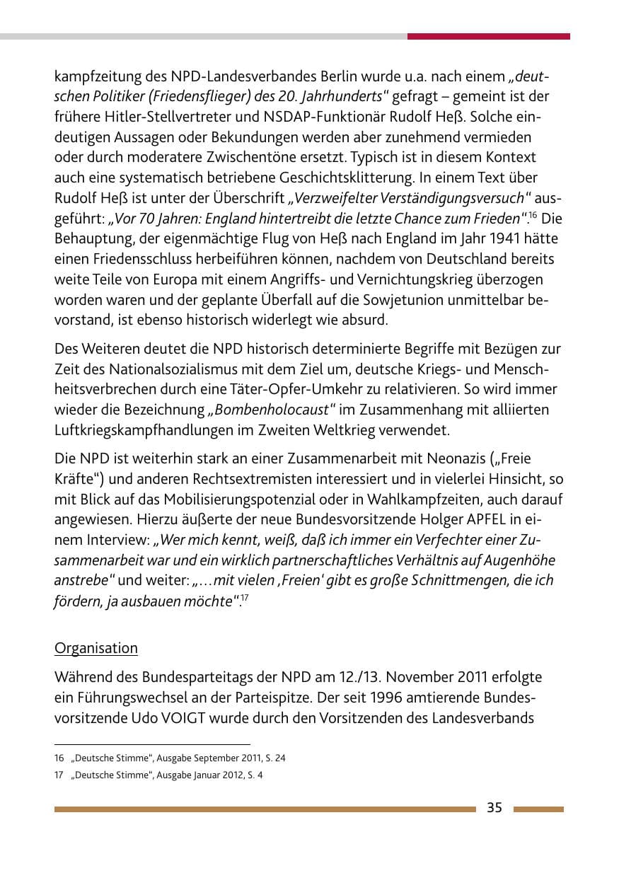 Seite 37 des Verfassungsschutzbericht 2011 Rheinland-Pfalz