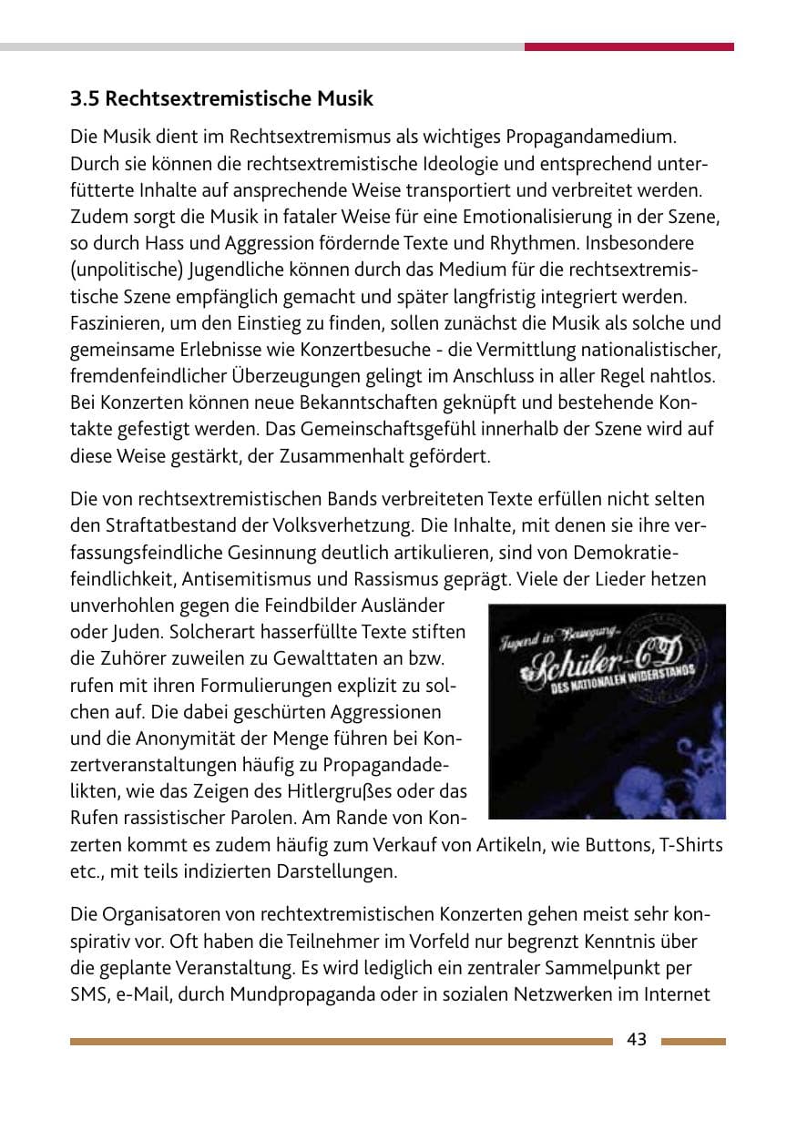 Seite 45 des Verfassungsschutzbericht 2011 Rheinland-Pfalz