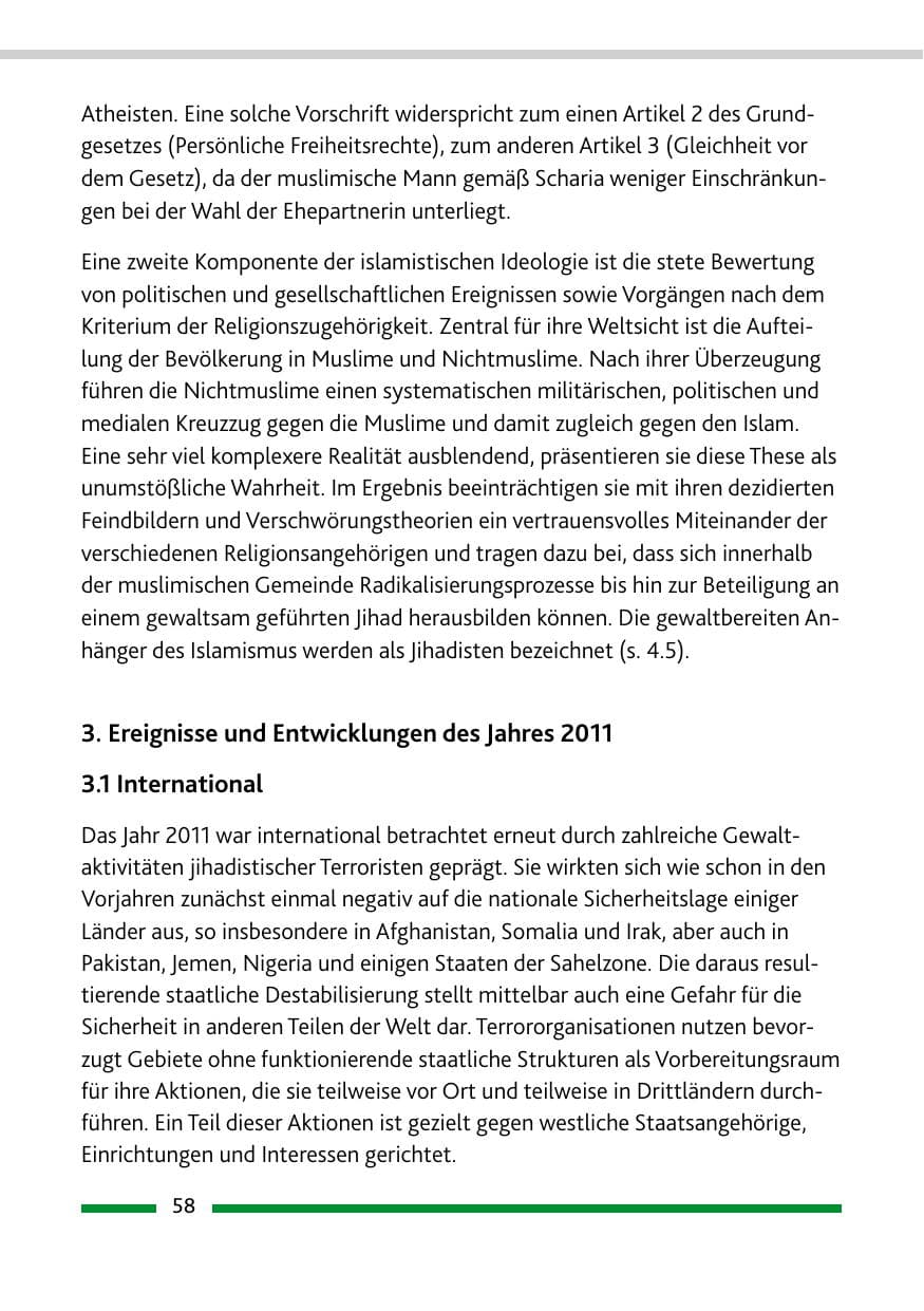 Seite 60 des Verfassungsschutzbericht 2011 Rheinland-Pfalz