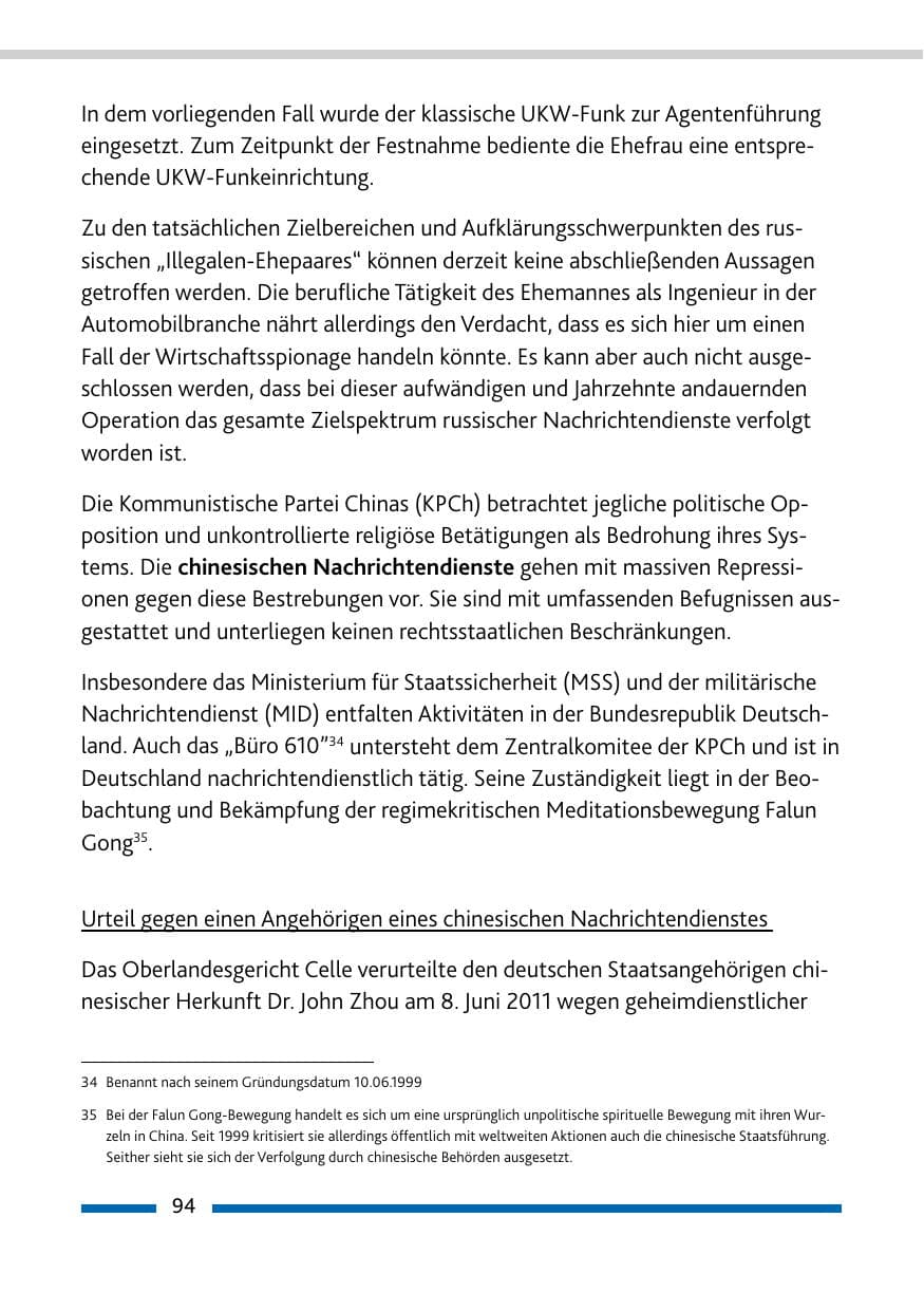 Seite 96 des Verfassungsschutzbericht 2011 Rheinland-Pfalz