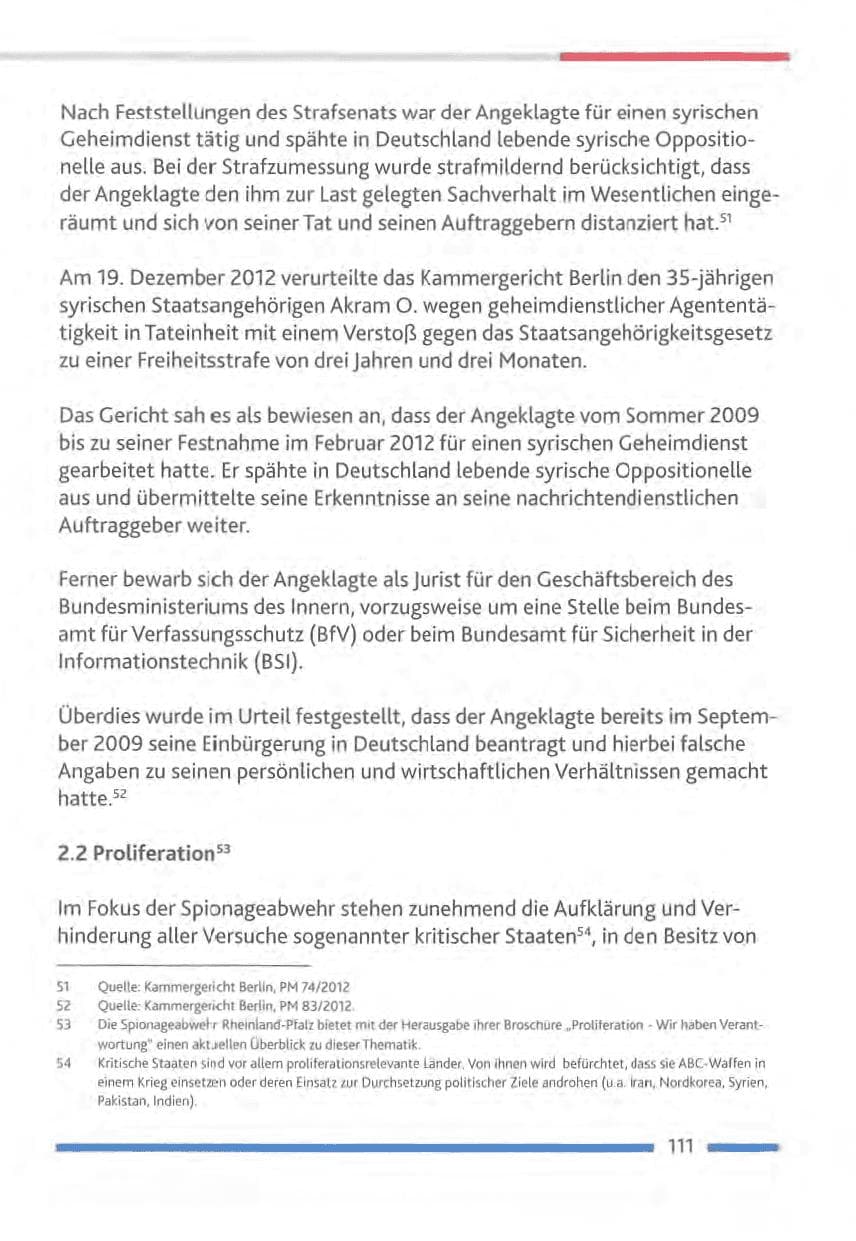 Seite 111 des Verfassungsschutzbericht 2012 Rheinland-Pfalz