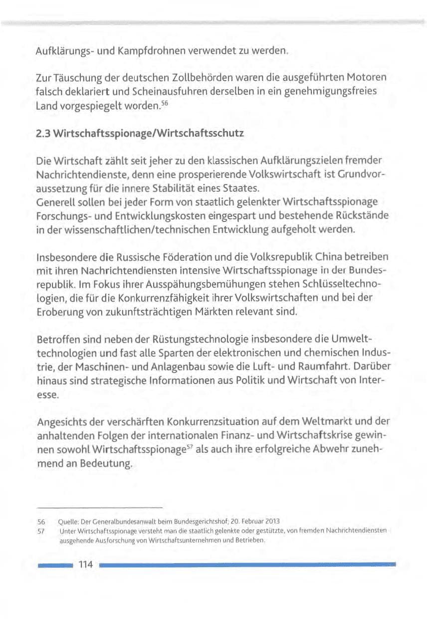 Seite 114 des Verfassungsschutzbericht 2012 Rheinland-Pfalz