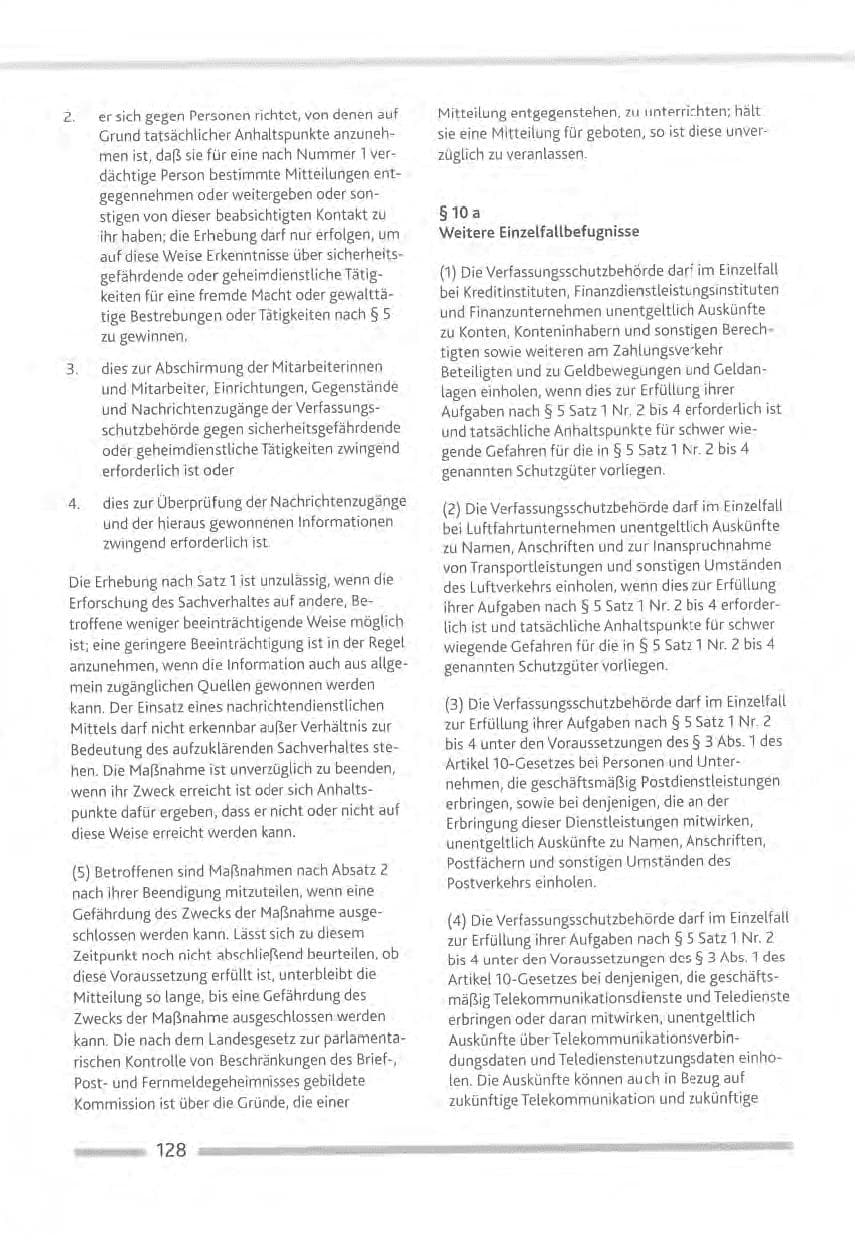 Seite 128 des Verfassungsschutzbericht 2012 Rheinland-Pfalz