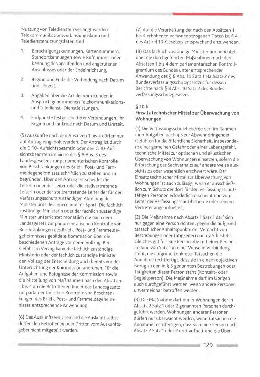 Seite 129 des Verfassungsschutzbericht 2012 Rheinland-Pfalz