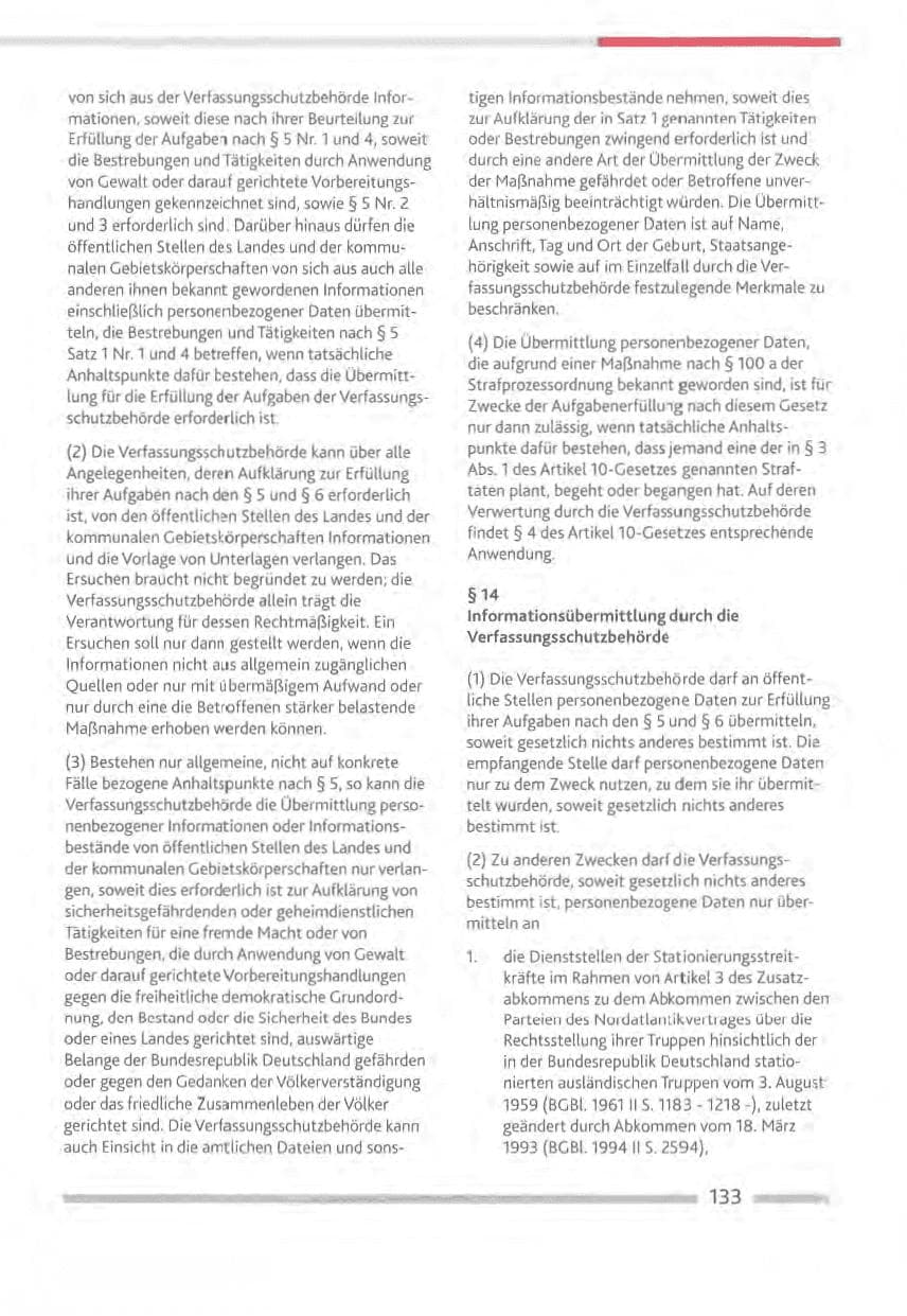 Seite 133 des Verfassungsschutzbericht 2012 Rheinland-Pfalz