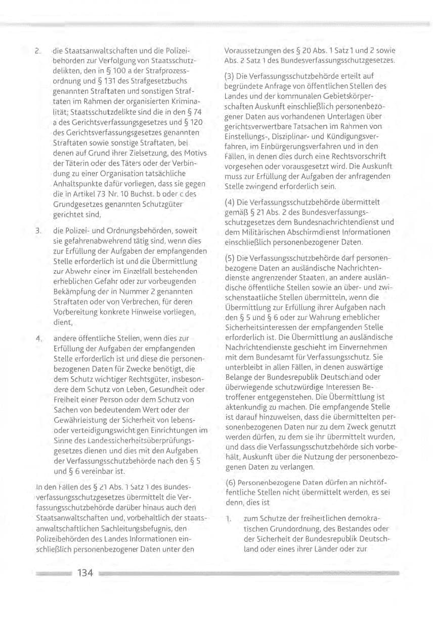 Seite 134 des Verfassungsschutzbericht 2012 Rheinland-Pfalz