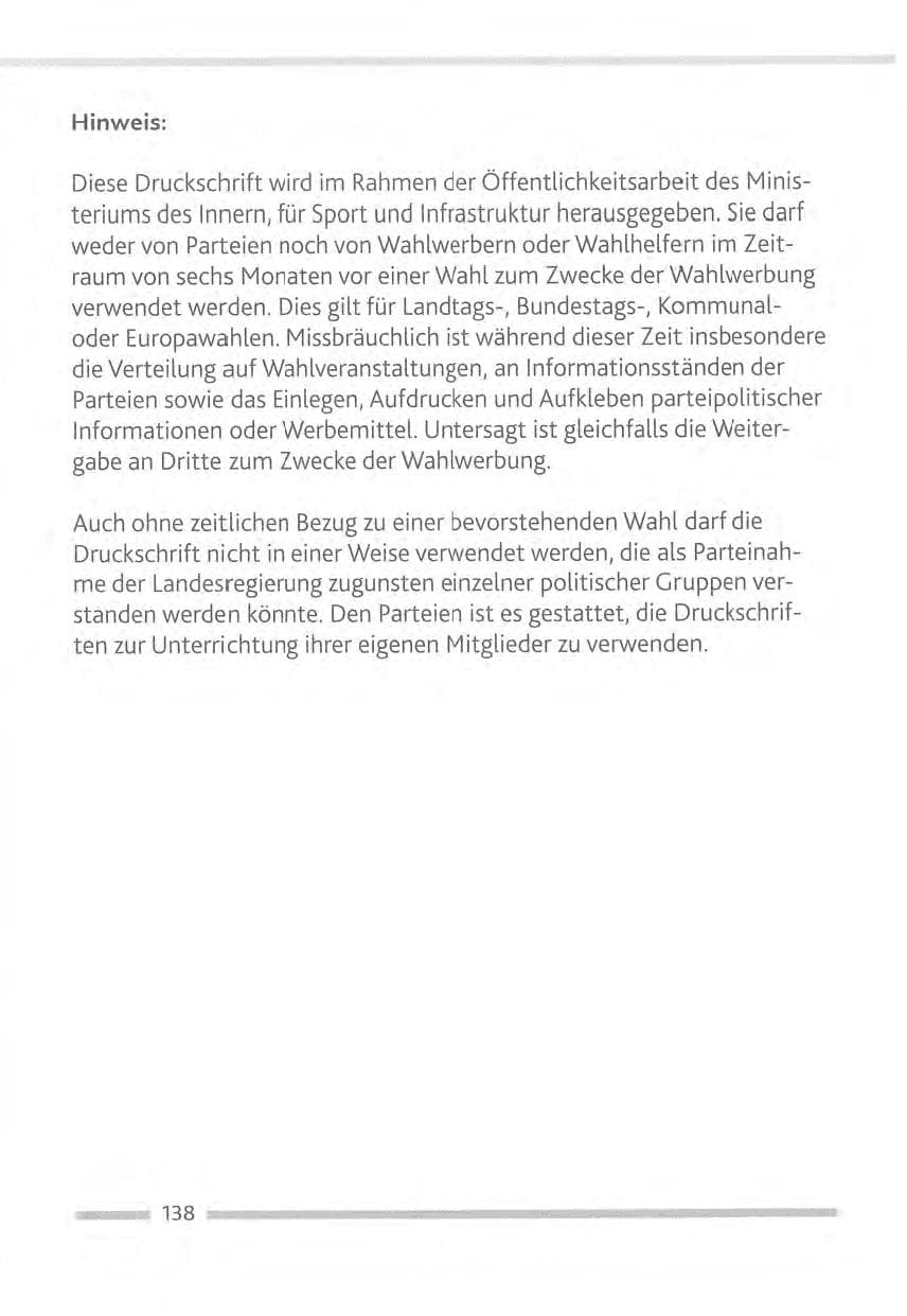 Seite 138 des Verfassungsschutzbericht 2012 Rheinland-Pfalz