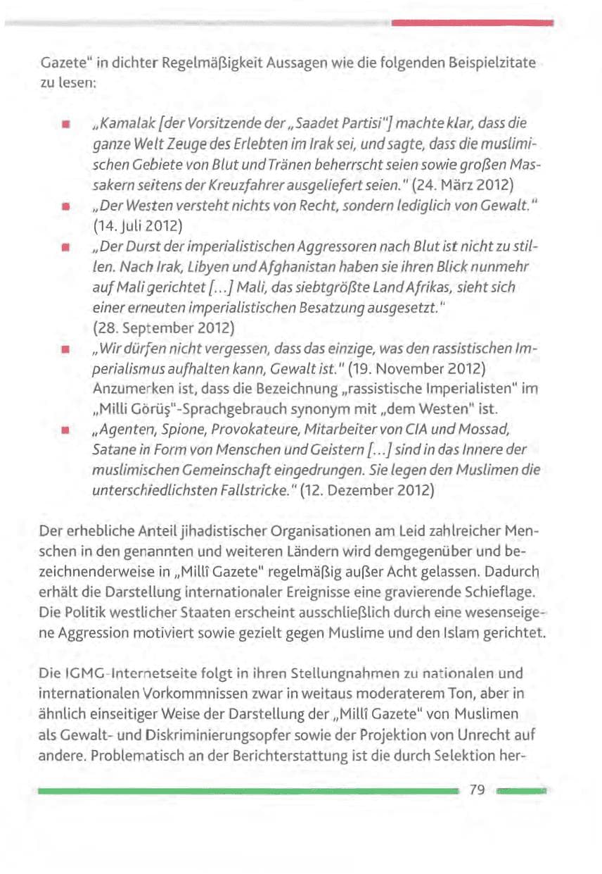 Seite 79 des Verfassungsschutzbericht 2012 Rheinland-Pfalz