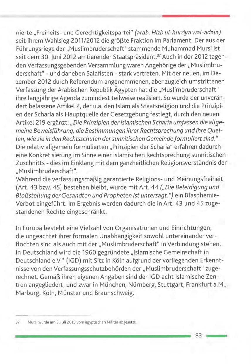 Seite 83 des Verfassungsschutzbericht 2012 Rheinland-Pfalz