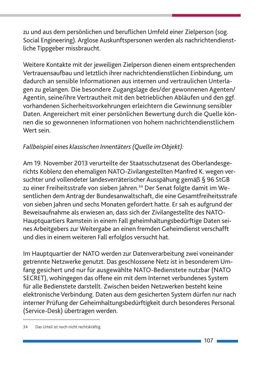 Seite 109 des Verfassungsschutzbericht 2013 Rheinland-Pfalz