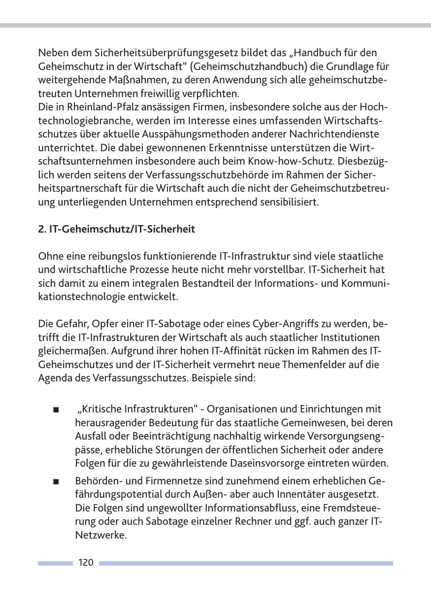 Seite 122 des Verfassungsschutzbericht 2013 Rheinland-Pfalz