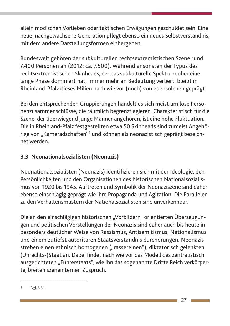 Seite 29 des Verfassungsschutzbericht 2013 Rheinland-Pfalz