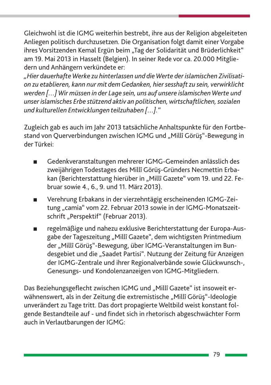 Seite 81 des Verfassungsschutzbericht 2013 Rheinland-Pfalz