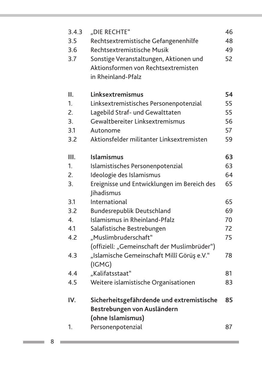 Seite 10 des Verfassungsschutzbericht 2013 Rheinland-Pfalz