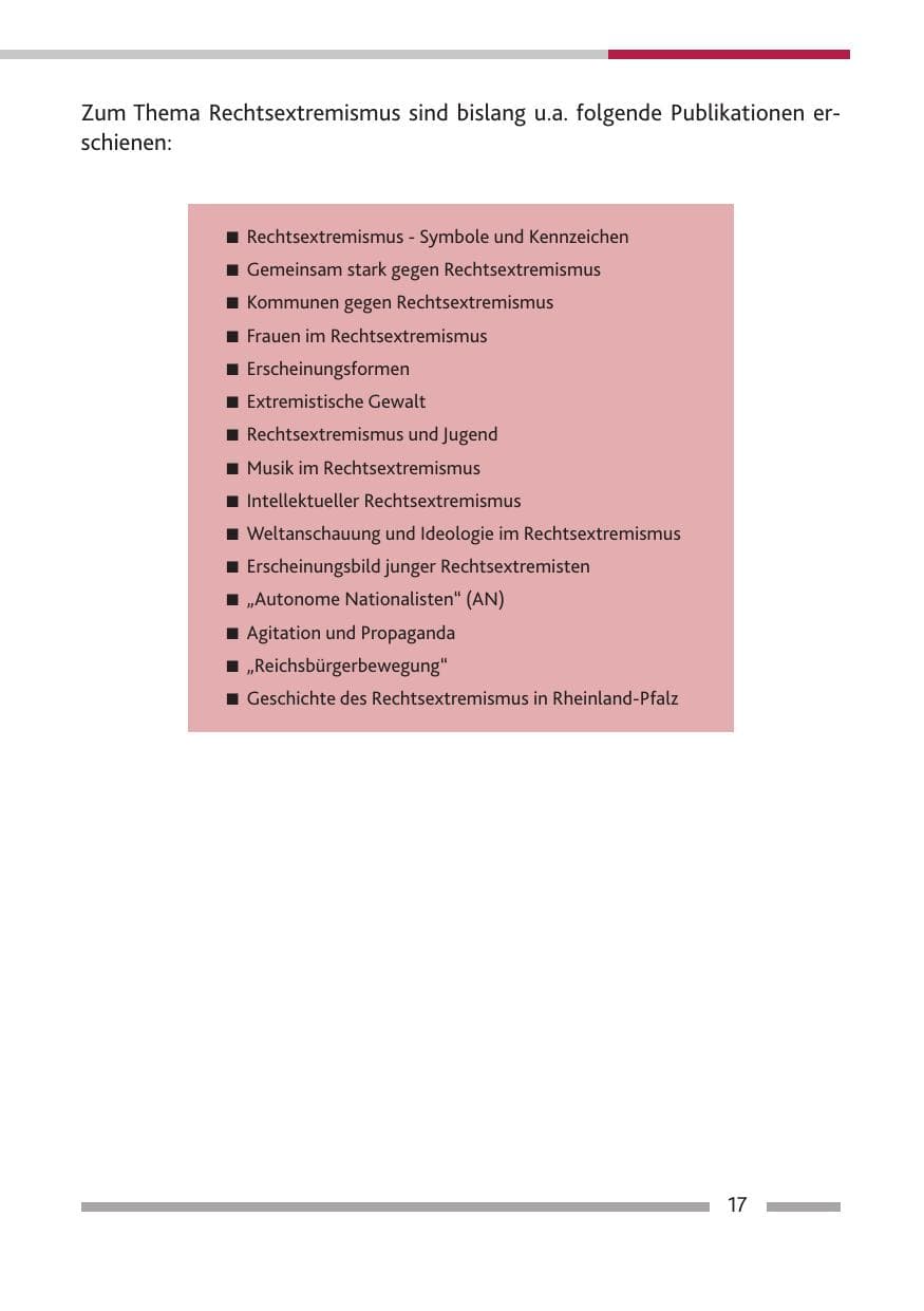 Seite 19 des Verfassungsschutzbericht 2014 Rheinland-Pfalz