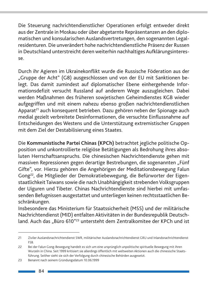 Seite 86 des Verfassungsschutzbericht 2014 Rheinland-Pfalz