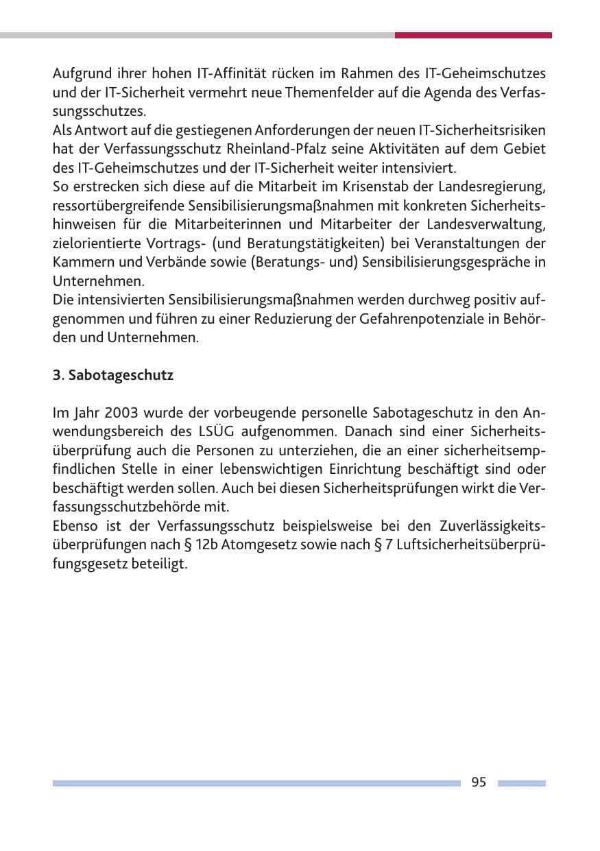 Seite 97 des Verfassungsschutzbericht 2014 Rheinland-Pfalz