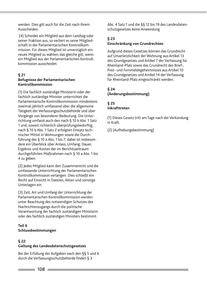 Seite 110 des Verfassungsschutzbericht 2015 Rheinland-Pfalz