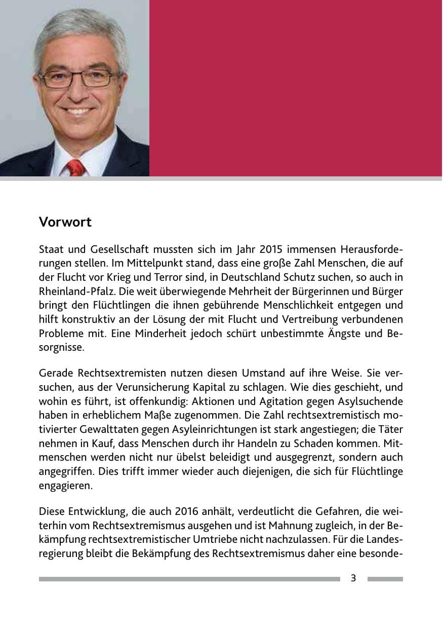 Seite 5 des Verfassungsschutzbericht 2015 Rheinland-Pfalz