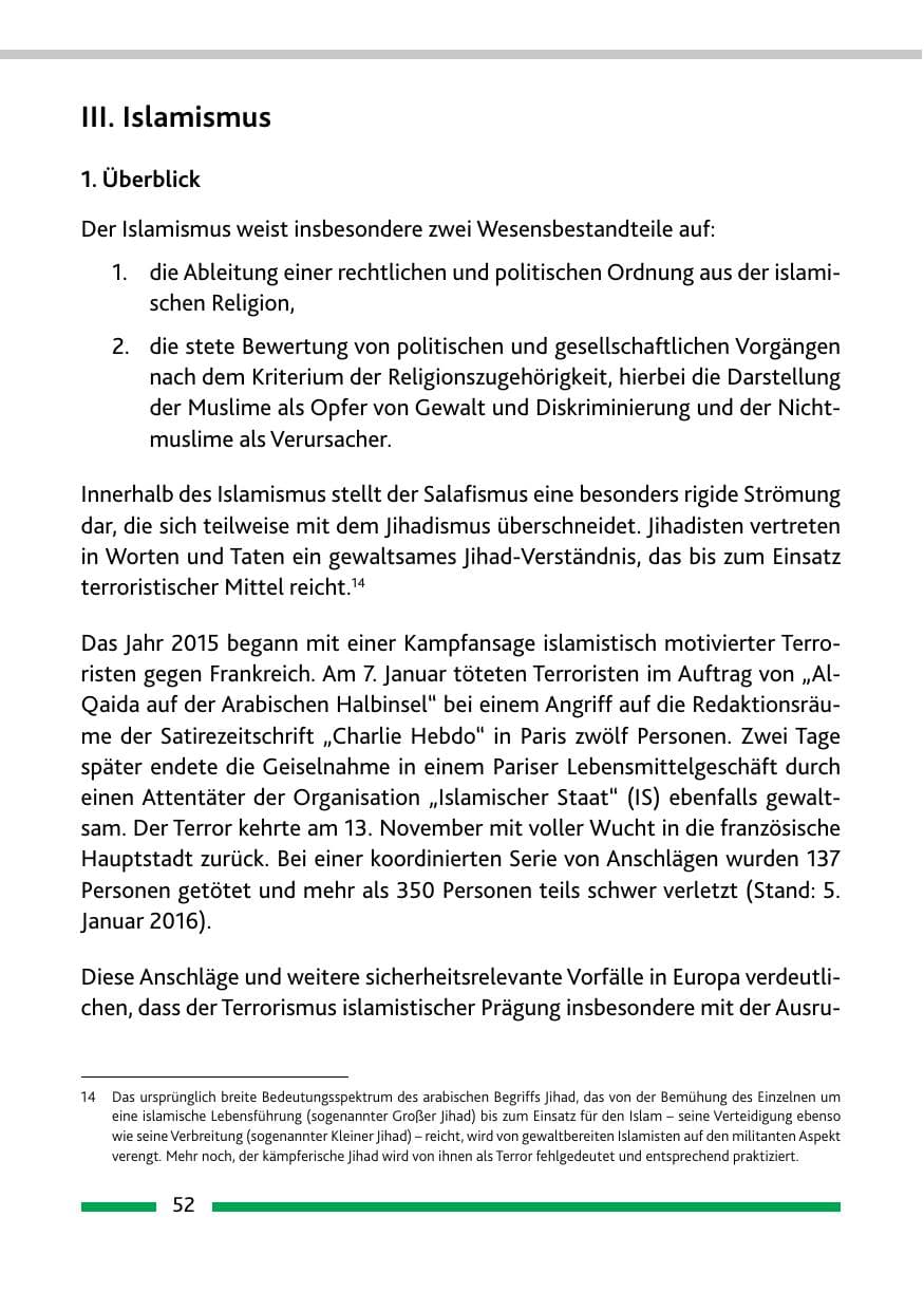 Seite 54 des Verfassungsschutzbericht 2015 Rheinland-Pfalz