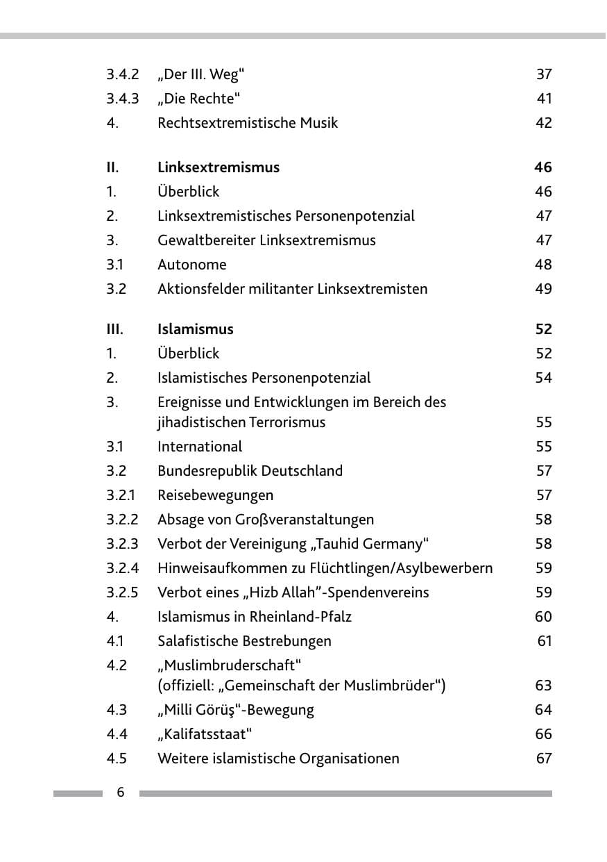 Seite 8 des Verfassungsschutzbericht 2015 Rheinland-Pfalz
