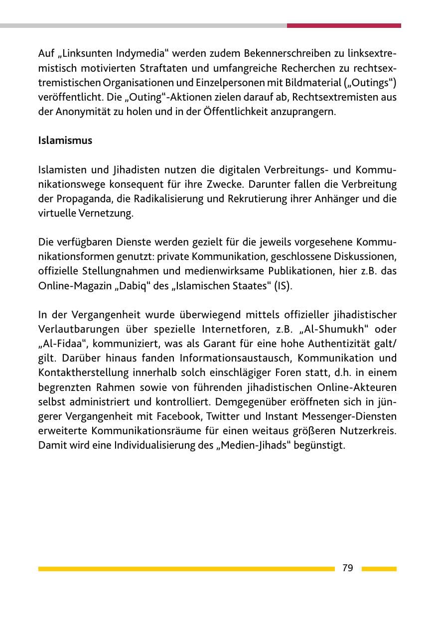 Seite 81 des Verfassungsschutzbericht 2015 Rheinland-Pfalz