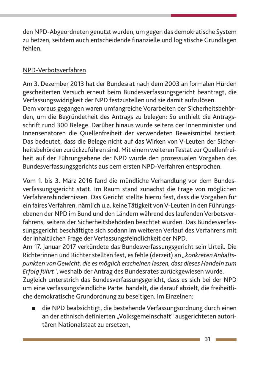 Seite 33 des Verfassungsschutzbericht 2016 Rheinland-Pfalz