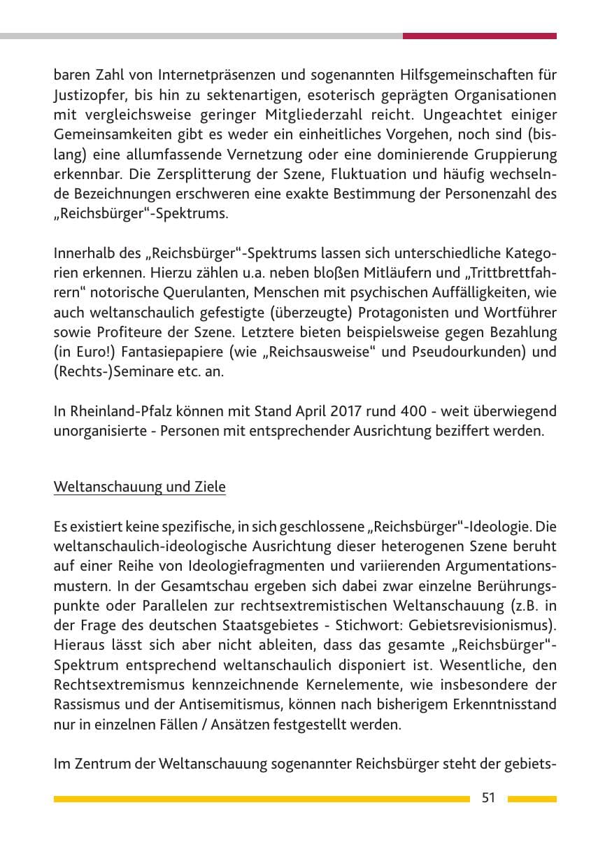 Seite 53 des Verfassungsschutzbericht 2016 Rheinland-Pfalz