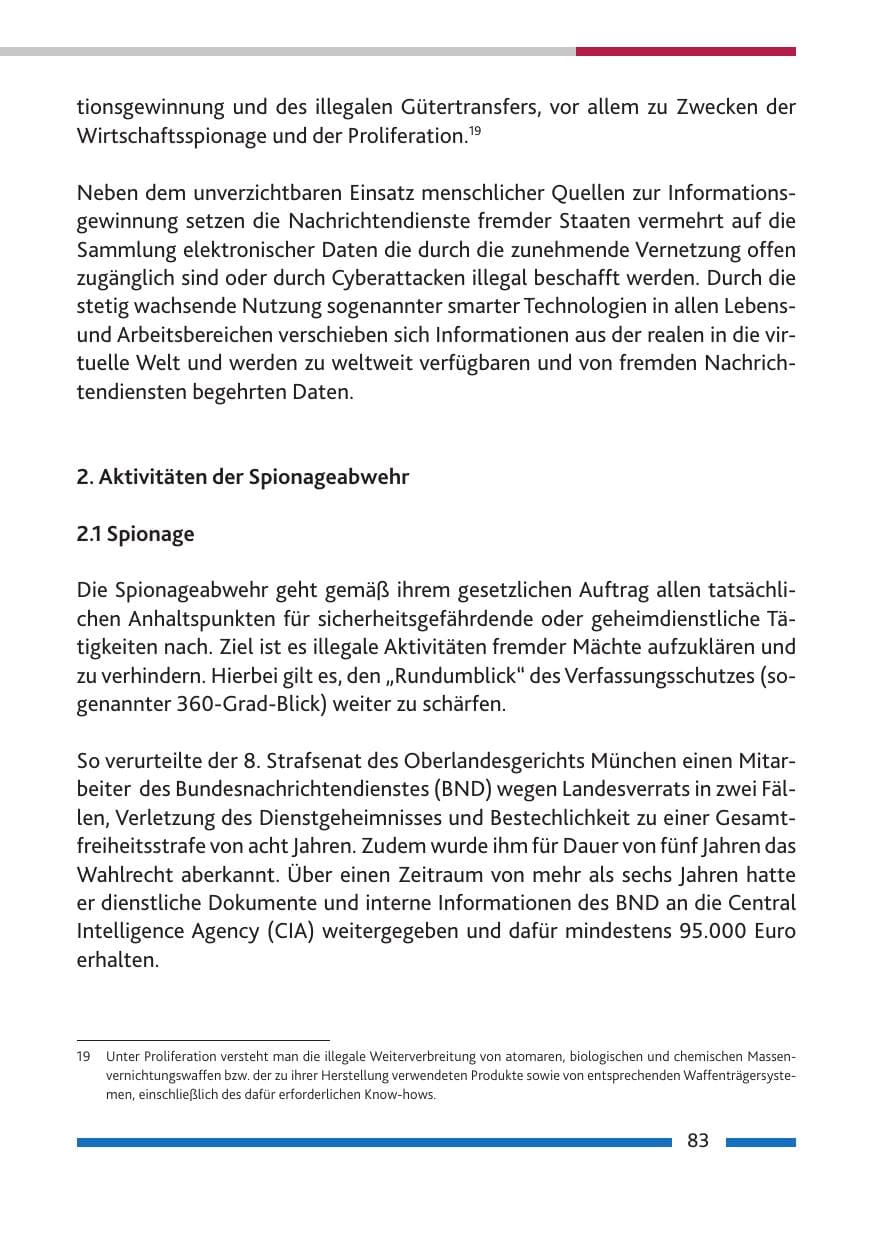 Seite 85 des Verfassungsschutzbericht 2016 Rheinland-Pfalz