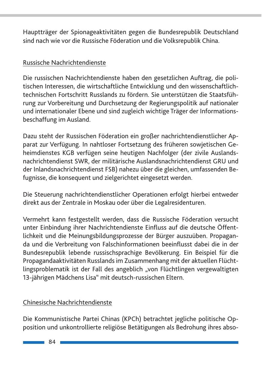 Seite 86 des Verfassungsschutzbericht 2016 Rheinland-Pfalz