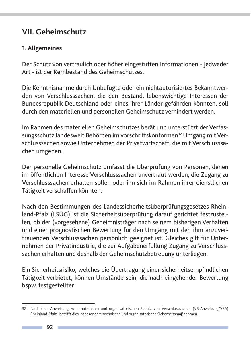 Seite 94 des Verfassungsschutzbericht 2016 Rheinland-Pfalz