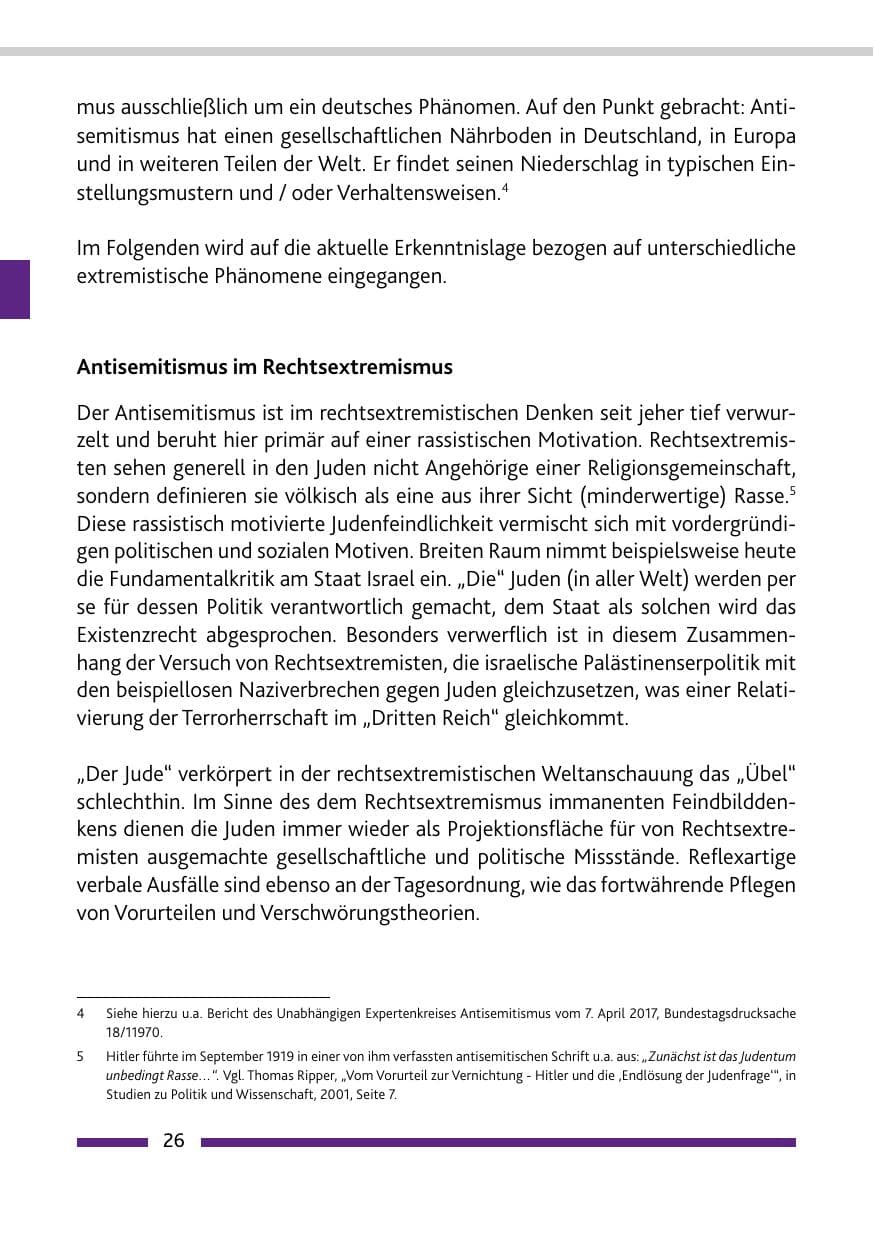 Seite 26 des Verfassungsschutzbericht 2017 Rheinland-Pfalz