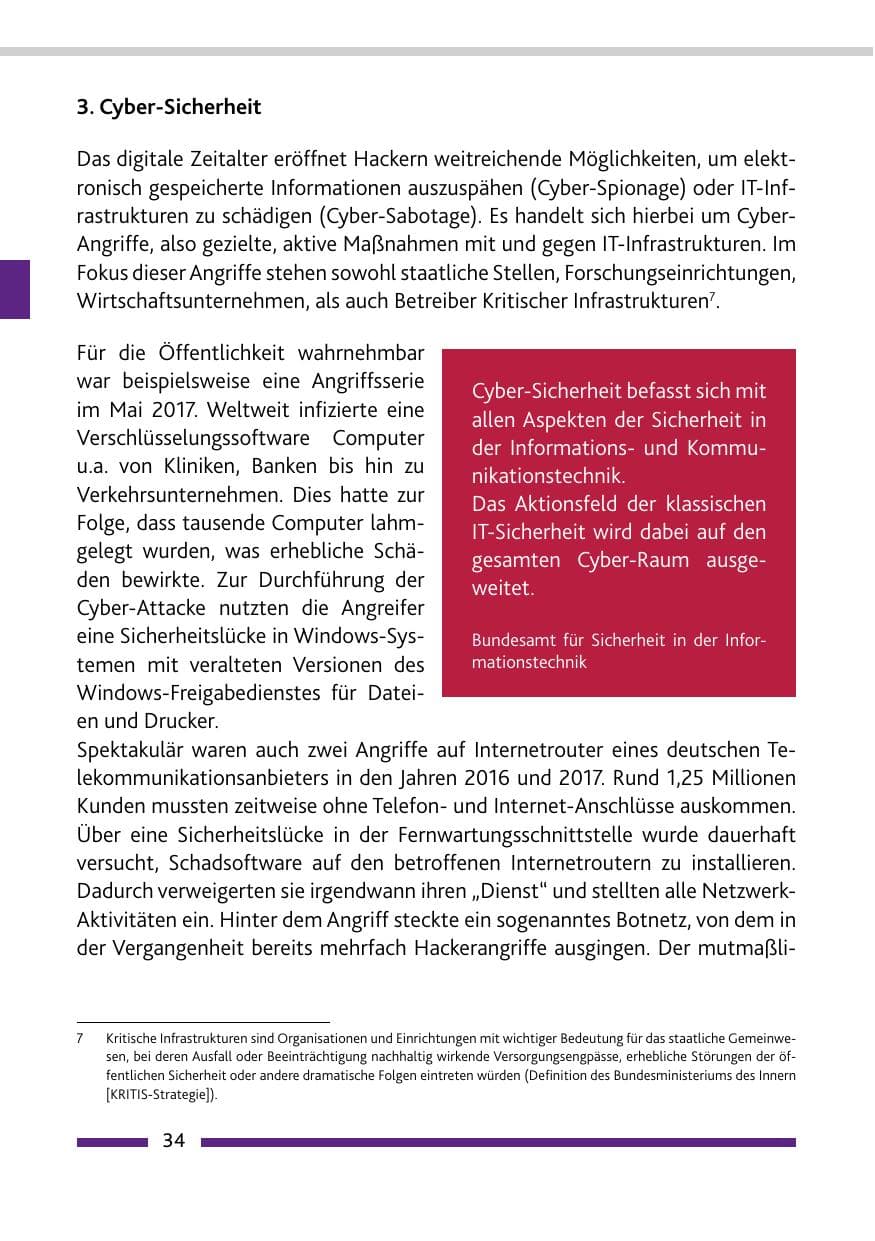 Seite 34 des Verfassungsschutzbericht 2017 Rheinland-Pfalz