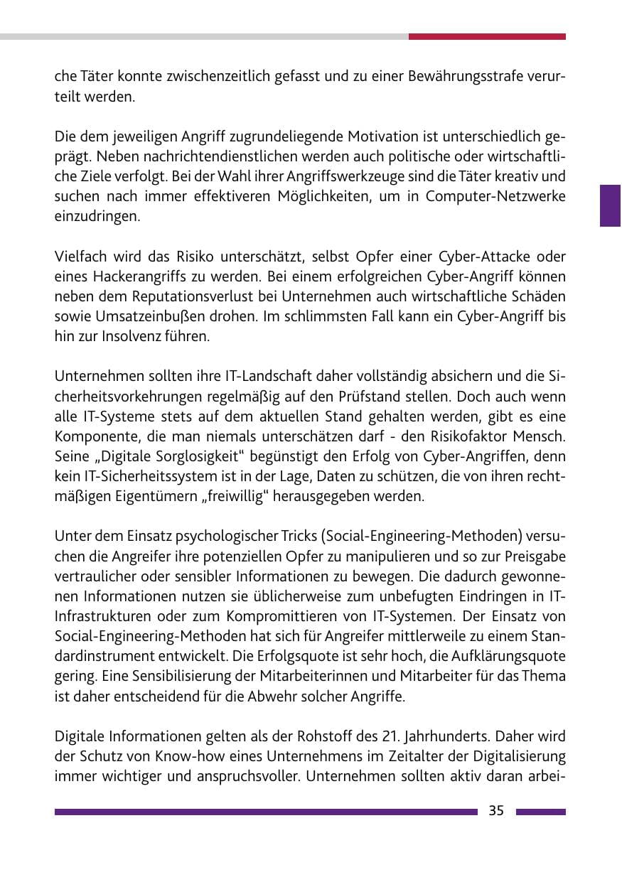 Seite 35 des Verfassungsschutzbericht 2017 Rheinland-Pfalz