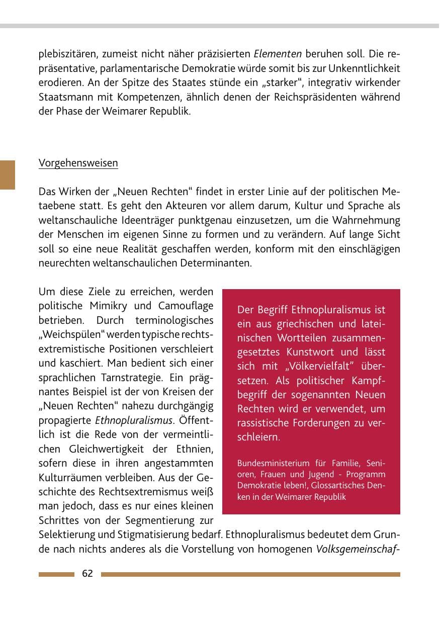 Seite 62 des Verfassungsschutzbericht 2017 Rheinland-Pfalz