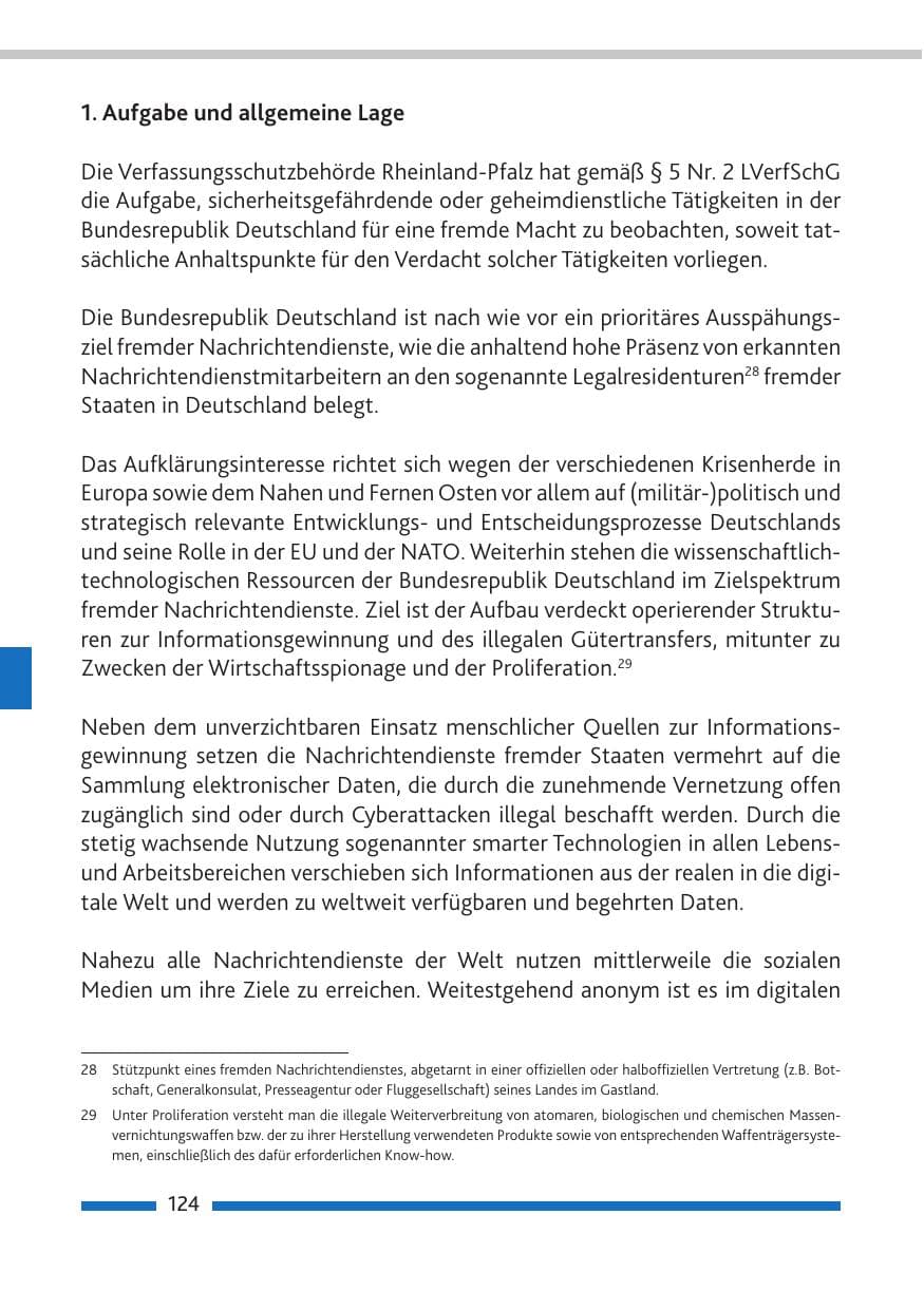 Seite 125 des Verfassungsschutzbericht 2018 Rheinland-Pfalz