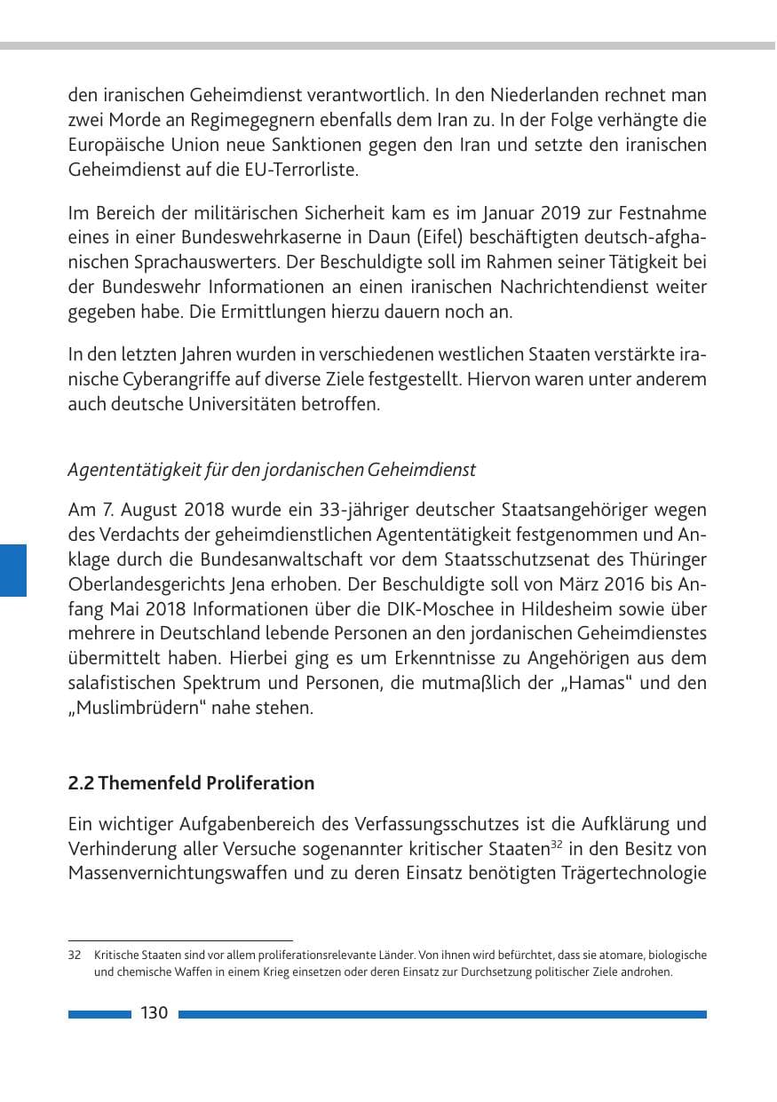 Seite 131 des Verfassungsschutzbericht 2018 Rheinland-Pfalz