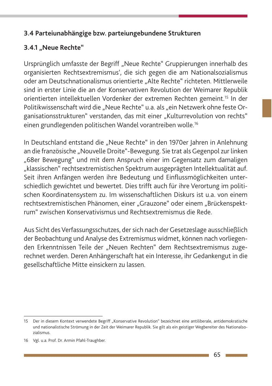 Seite 66 des Verfassungsschutzbericht 2018 Rheinland-Pfalz