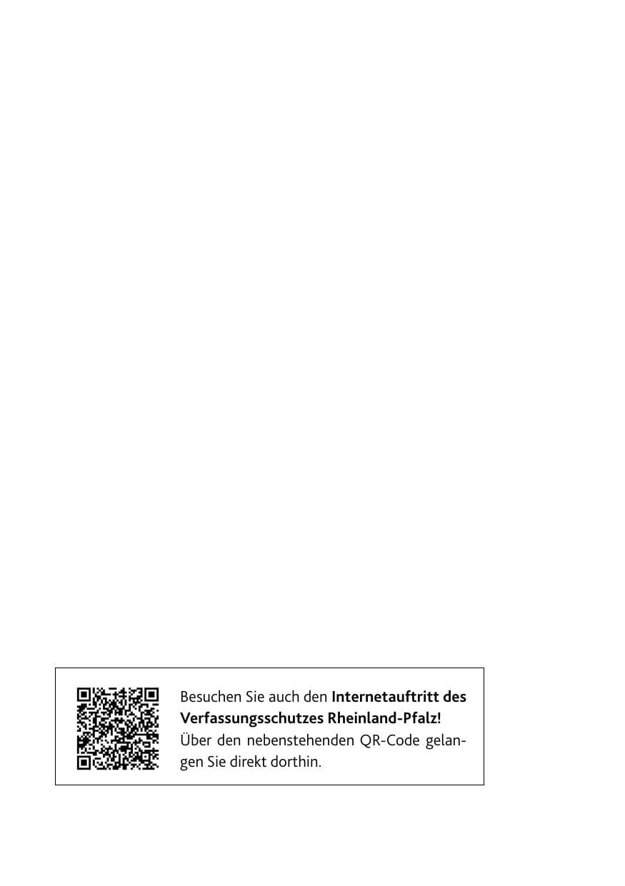 Seite 2 des Verfassungsschutzbericht 2020 Rheinland-Pfalz