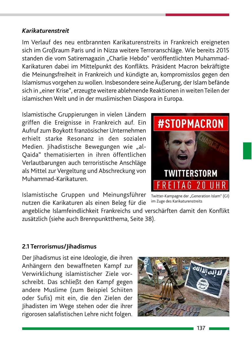Seite 139 des Verfassungsschutzbericht 2020 Rheinland-Pfalz