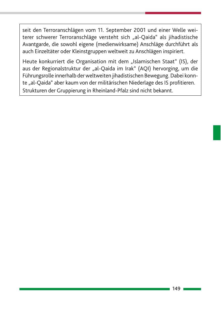 Seite 151 des Verfassungsschutzbericht 2020 Rheinland-Pfalz