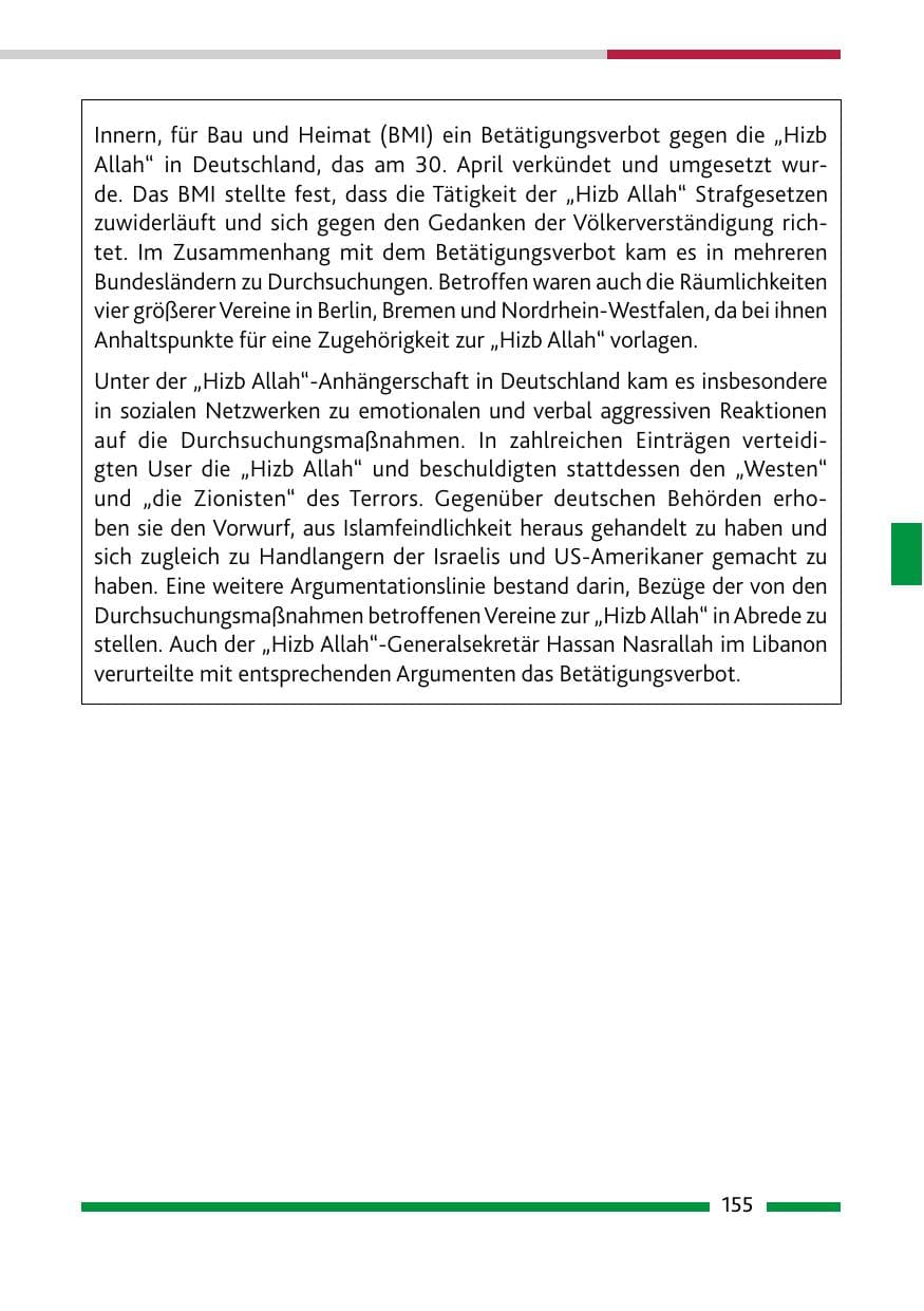 Seite 157 des Verfassungsschutzbericht 2020 Rheinland-Pfalz